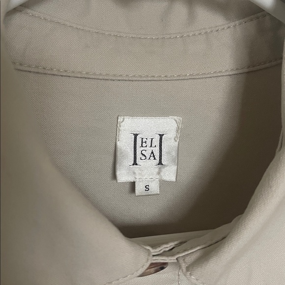 Helsa workwear jacket, ecru beige, size small - Picture 6 of 7